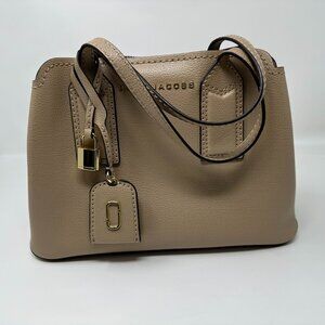 Marc Jacobs The Editor Leather Satchel in Sand, NWT